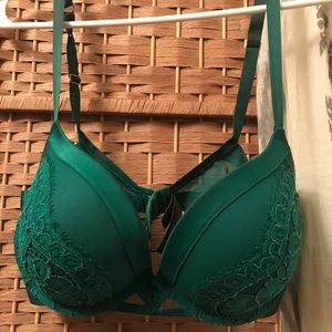 Satin and Lace Push-up Bra